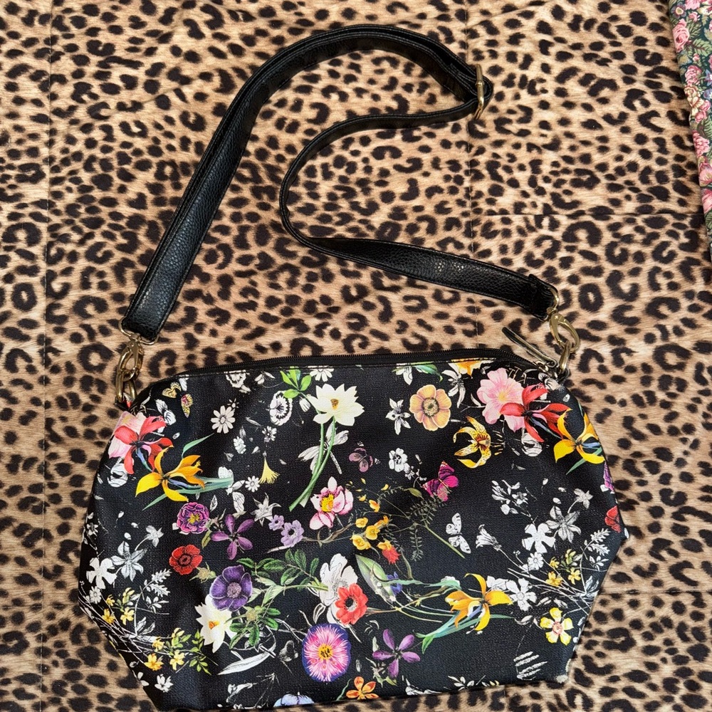 Floral Black Women's Bag